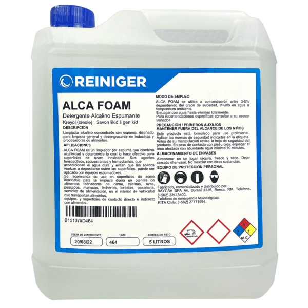 Alca Foam - Detergente alcalino espumante concentrado