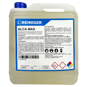 Alca Max de 5 litros - Detergente desengrasante alcalino biodegradable