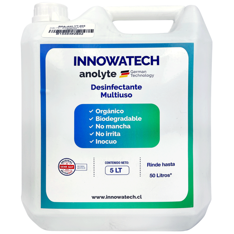 Innowatech anolyte de 5 litros - acido hipocloroso