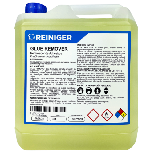 Glue Remover Removedor Adhesivos Bañados y Cía.