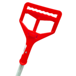 Detalle Mango tipo janitor Rojo