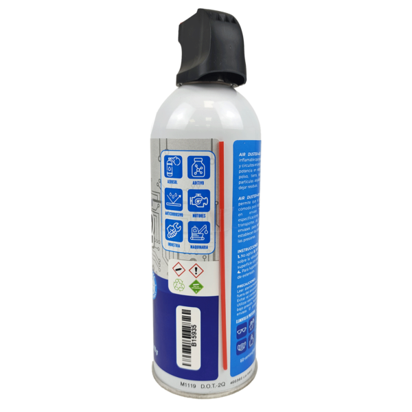 Air duster detalle etiqueta